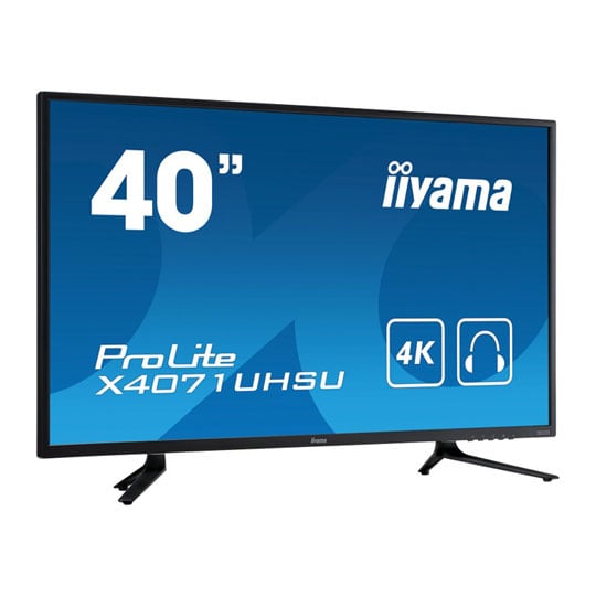 Iiyama 40" ProLite X4071UHSU-B1 3840x2160 VA 4K 60Hz Widescreen LED Monitor Black : image 1