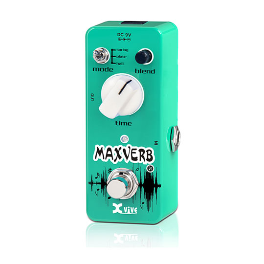 Digital Reverb Maxverb From Xvive Micro Pedal LN68945 XD1 SCAN UK