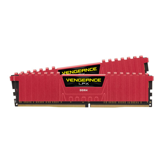 Corsair 8GB Red Vengeance LPX DDR4 2800MHz RAM/Memory Kit 2x 4GB