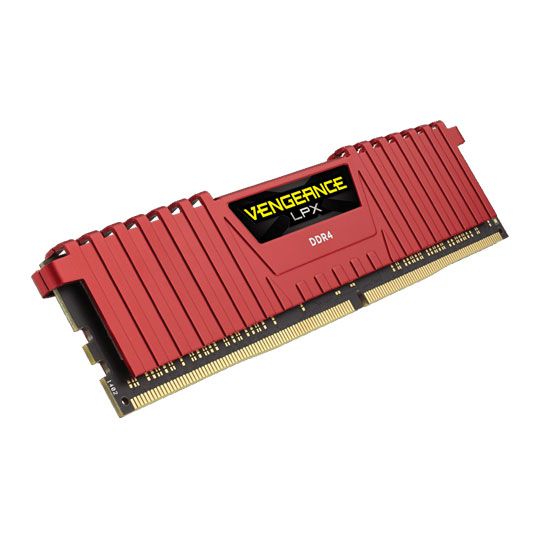 Corsair 8GB Red Vengeance LPX DDR4 2800MHz RAM/Memory Kit 2x 4GB