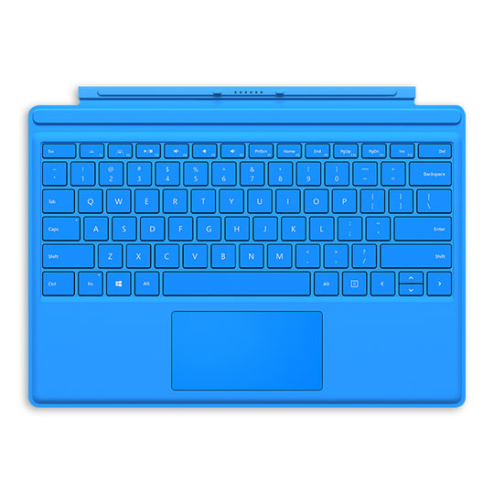 BRIGHT BLUE Surface Pro 4 Type Tablet Cover Keyboard Attachment