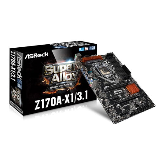 ASRock Intel Z170A-X1/3.1 A+C Skylake ATX Motherboard : image 1
