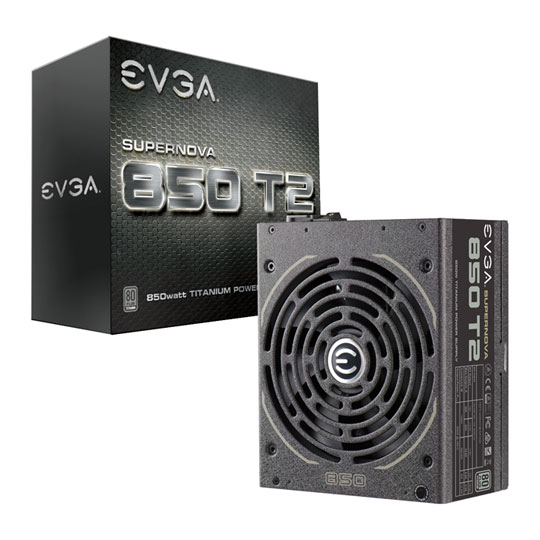 EVGA SuperNOVA T2 850 Watt Titanium Modular PSU/Power Supply : image 1