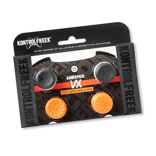 PS3 / Xbox 360 Kontrol Freek FPS Vortex GamerPack VX Black/Orange Covers : image 1