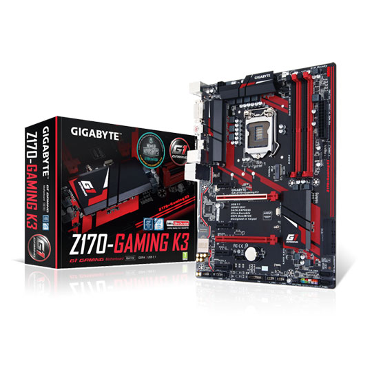 Gigabyte Intel Z170 Gaming K3 ATX Motherboard : image 1