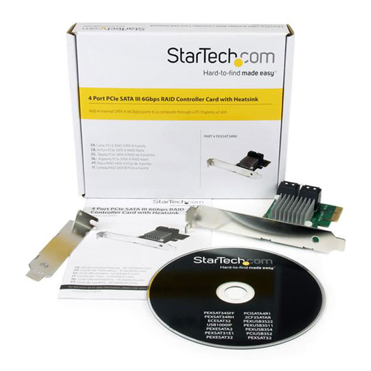 StarTech.com PCIe 4 Port SATA III RAID Controller Card : image 4