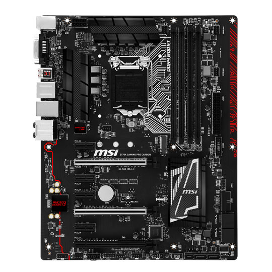 MSI Z170A Carbon Pro RGB Motherboard and NZXT Hue+ RGB LED Controller
