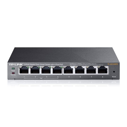 tp-link 8 Port Gigabit 4 PoE Easy Smart Desktop Switch TL-SG108PE : image 3