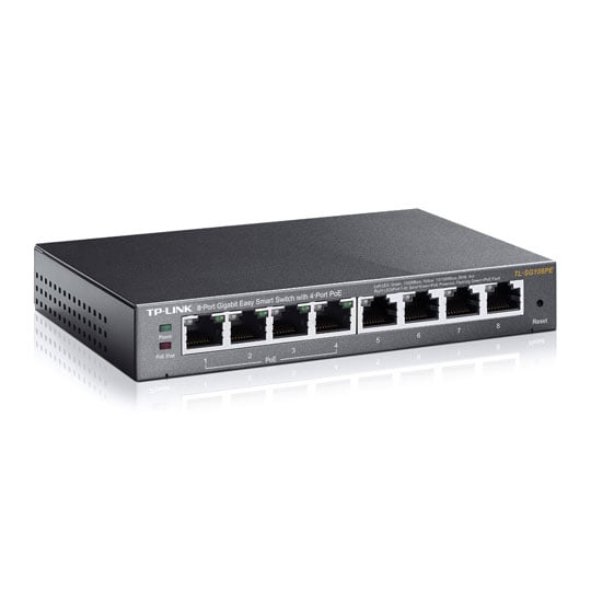 tp-link 8 Port Gigabit 4 PoE Easy Smart Desktop Switch TL-SG108PE : image 4