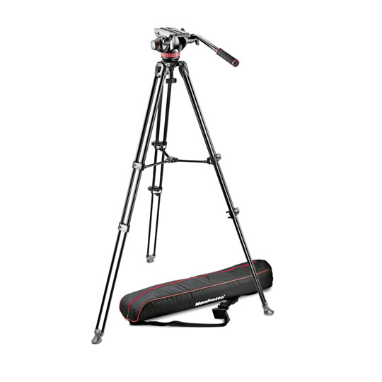 Professional Fluid Video System/Aluminum/Telescopic Twin Leg from Manfrotto