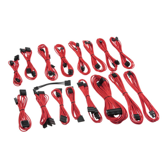 C-Series AXi, HXi & RM PSU Premium Red Cable Kit from CableMod : image 1