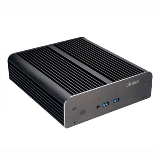 Fanless Intel NUC5/6 case with IR receiver from AKASA A-NUC26-M1B : image 2