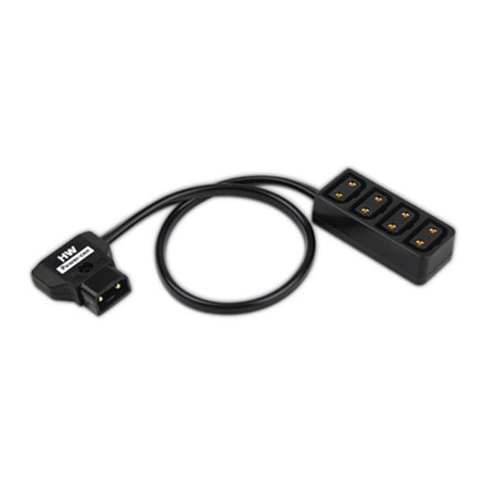 Hawkwoods PC-11 - 30cm Power-Con 2-pin Plug (male) - 4-way Power-Con (female)