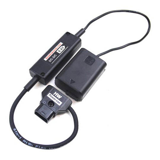Hawkwoods LR-16 - 45cm Power-Con 2-pin (male) - Sony A7S Dummy Battery