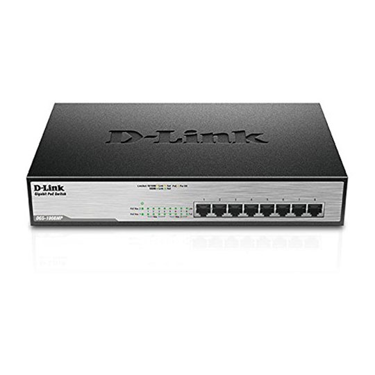 D-Link 8-Port Desktop Gigabit PoE+ Switch with 30W per PoE port : image 1