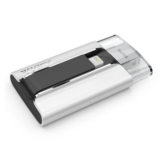 SanDisk 64GB iXpand Flash Drive, USB 2.0 + Apple Lightning Connector for iPad Tablet/iPhone : image 1