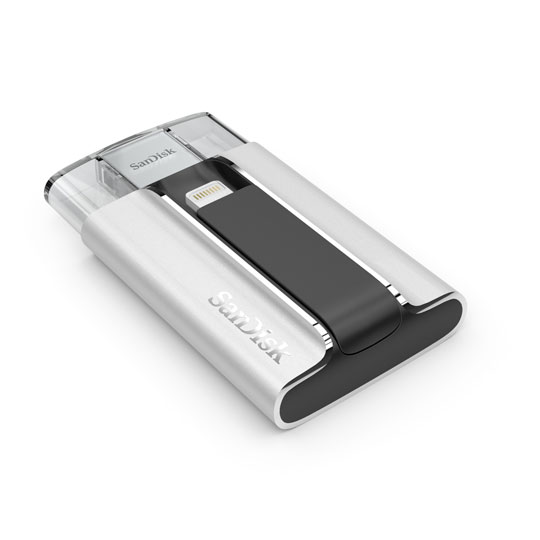 SanDisk 64GB iXpand Flash Drive, USB 2.0 + Apple Lightning Connector for iPad Tablet/iPhone : image 3