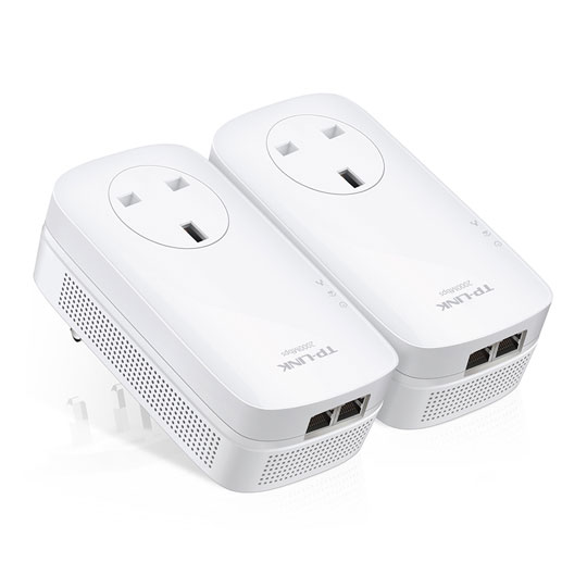 Gigabit Homeplug 2-Port Passthrough Gigabit Powerline Twin Pack from TP LINK : image 2