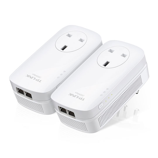 Gigabit Homeplug 2-Port Passthrough Gigabit Powerline Twin Pack from TP LINK : image 3