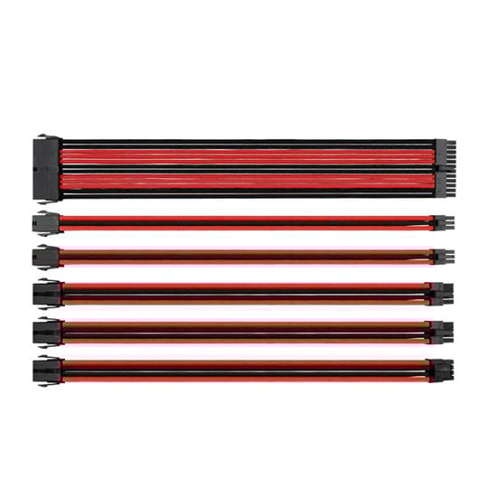 Thermaltake TtMod 30cm Black/Red Sleeved Cable Management Kit