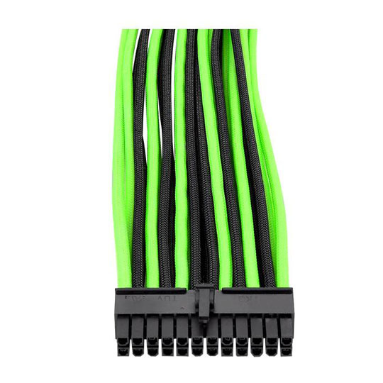 Thermaltake TtMod 30cm Black/Green Sleeved Cable Management Kit