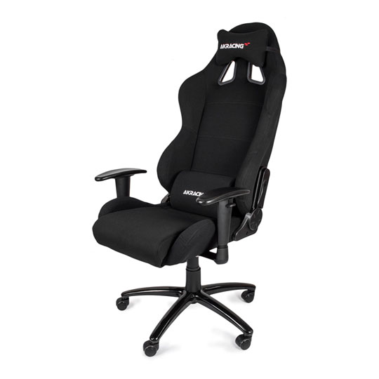AKRacing Fabric Gaming Chair in Black/Black Suitable for Home & Office : image 1