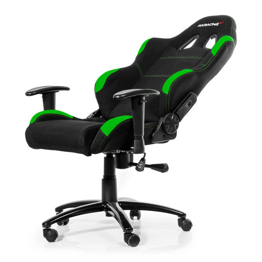 AKRacing Fabric Gaming Chair in Black/Green Suitable for Home