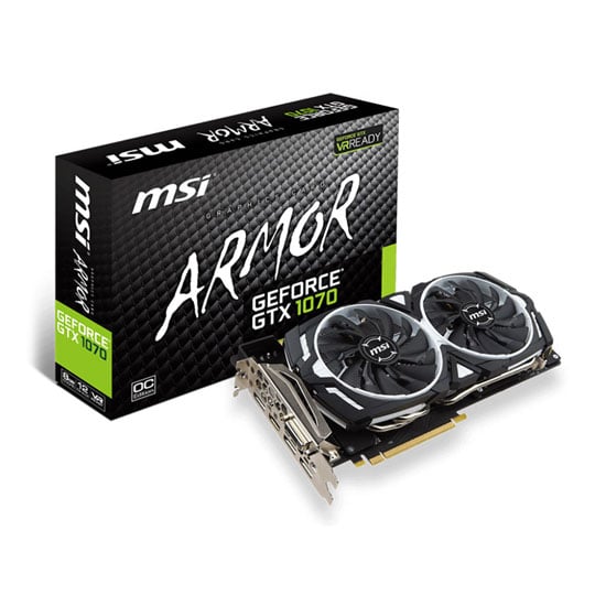 MSI NVIDIA GeForce GTX 1070 8GB Armor OC Edition Graphics Card : image 1