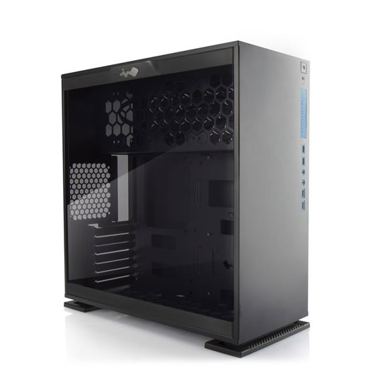 END OF LIFE In Win 303 Black PC Gaming Case with Tempered Glass Window : image 1