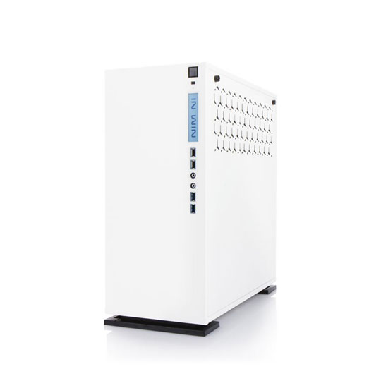 In Win 303 White PC Gaming Case with Glass Window : image 2