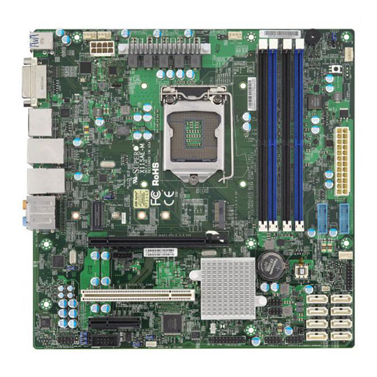 Supermicro Skylake Xeon X11SAE-M Micro ATX Server Motherborad : image 1