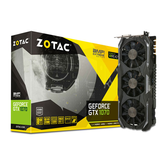 Zotac NVIDIA GeForce GTX 1070 8GB AMP Extreme Edition : image 1