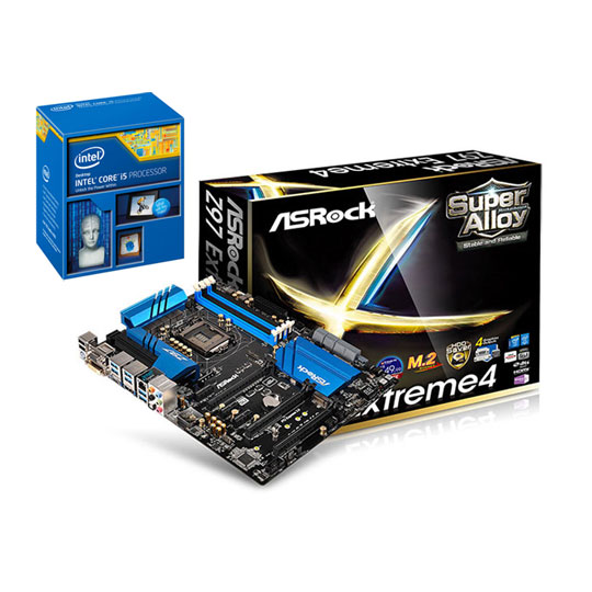 ASRock Z97 Extreme 4 + Intel i5 4690K Quad Core CPU LN73073 - Z97