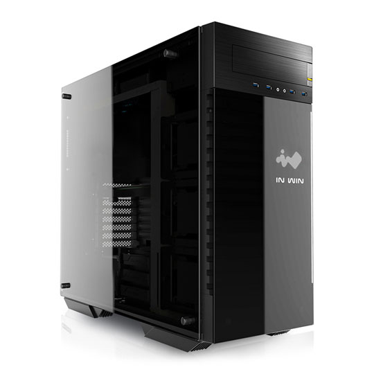 In Win Black 509 EATX Tower Glass PC Gaming Case : image 1