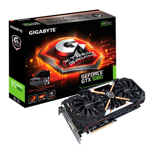 Gigabyte NVIDIA GeForce GTX 1080 8GB XTREME GAMING with PREMIUM PACK : image 1