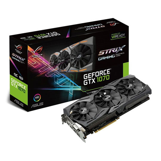 ASUS NVIDIA GeForce GTX 1070 8GB ROG STRIX GAMING OC : image 1