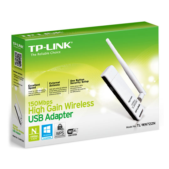 TP-Link TL-WN722N N150 Hi Gain Wireless USB Adapter : image 2