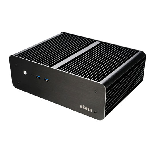 Akasa Euler MX Skylake Aluminium Fanless case A-ITX25-M1B : image 1