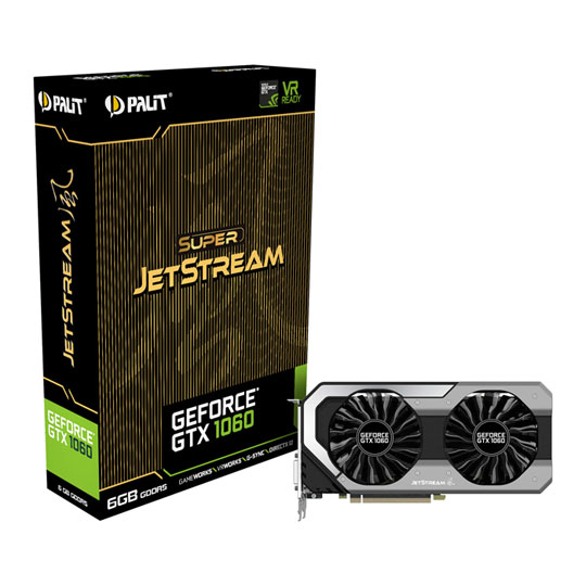 Palit NVIDIA GeForce GTX 1060 6GB Super JetStream Graphics Card