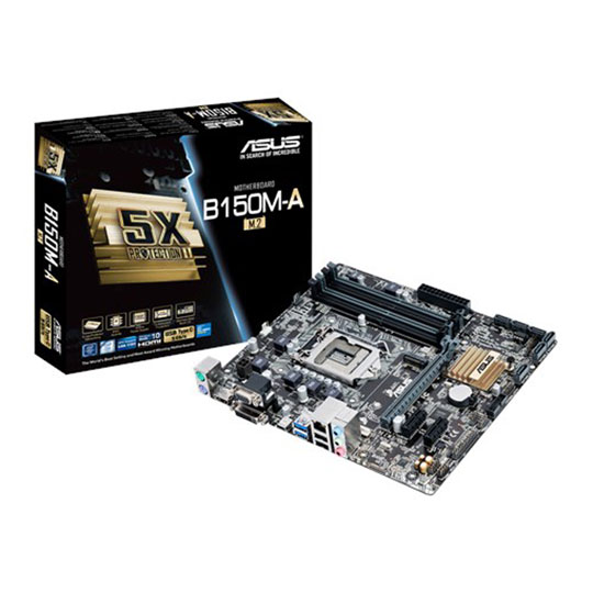 ASUS B150M-A/M.2 ( Intel B150 /LGA1151 ) MicroATX ASUS B150M-A⁄M.2 LGA1151 DDR4 M.2 HDMI DVI USB3.0 B150 MicroATX