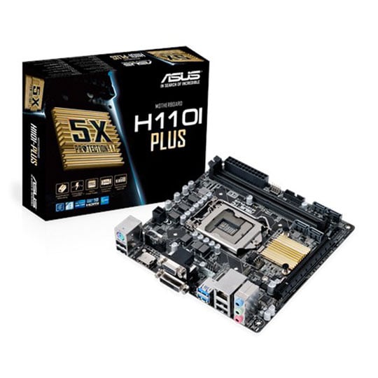 【Mini-ITX】ASUS H110I-PLUS H110I-PLUS 1151 LGA DDR4 ITX Mini Motherboard H110I-PLUS ASUS i7-6700 Core + マザーボード