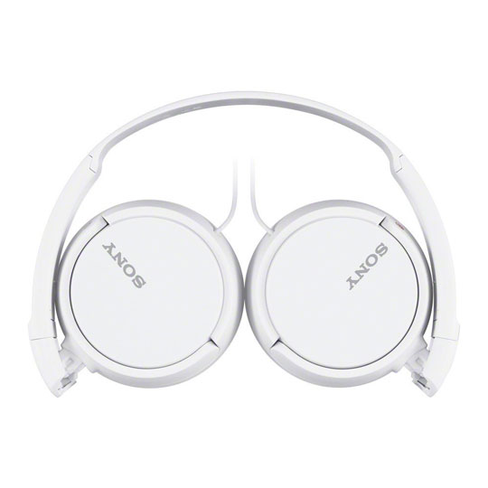 Sony MDR-ZX110 White Music Headphones with Inline Mic/Remote