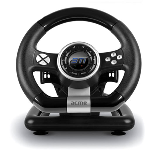 ACME STi Racing Wheel with Pedals LN74001 - ACME/4770070870709 | SCAN UK