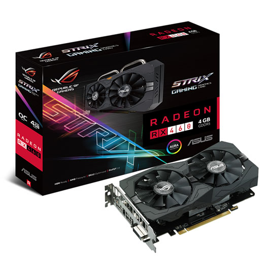 ASUS ROG STRIX RX460 OC Gaming 4GB Graphics Card : image 1