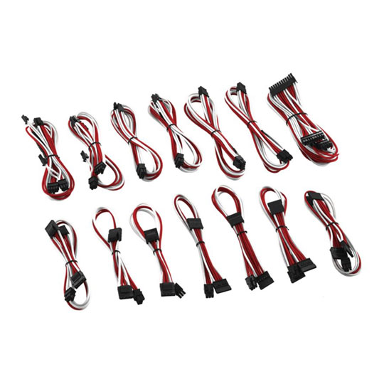 Red Rmi Cable CableMod C-Series RMi & RMx ModMesh Cable Kit White/Red LN74092 - CM ...