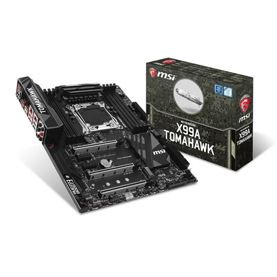 MSI X99A Tomahawk ATX Gaming Motherboard with USB 3.1 Type C : image 1