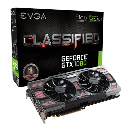 8GB EVGA GeForce GTX 1080 CLASSIFIED GAMING ACX 3.0 LN74219