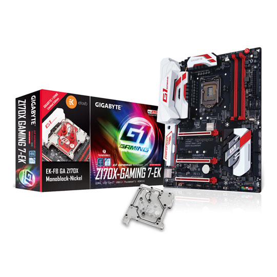 GIGABYTE Z170X Gaming 7 Motherboard EK Waterblock Bundle LN74386