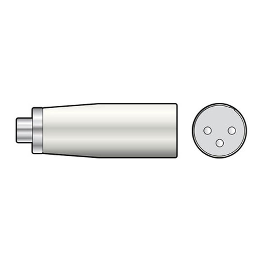 XLR Plug - RCA Phono Socket by QTX