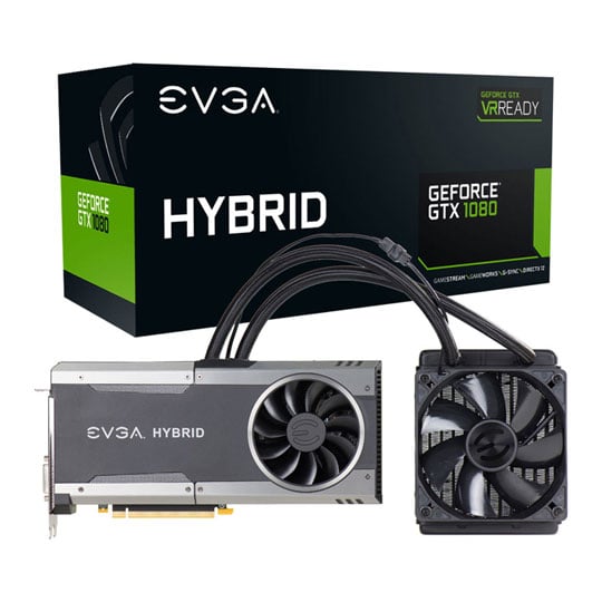 EVGA NVIDIA GeForce GTX 1080 8GB FTW HYBRID GAMING : image 1